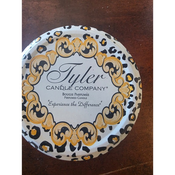 Tyler Candle Company Other - Tyler Candle Company Mulled Cider 3.4 oz Scented Jar Candle Leopard Print Lid